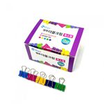 [PEACE] Double Binder Clips Extra-Small 15mm | 100 Clips per Box | High-Carbon Spring Steel | Rust-Resistant & Precision Grip | Made in Korea